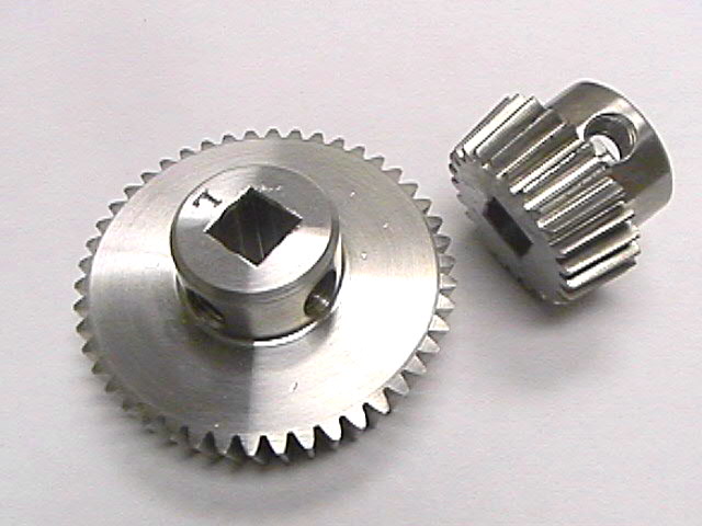Bevel Gears with Sq. Holes